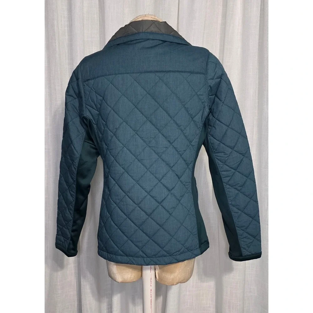 Columbia Womens Teal Blue Quilted Snap Front Jacket Small - Picture 3 of 6
